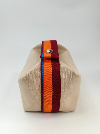HERMES エルメス ブリッドアブラック ハンドバッグ ポーチ ベージュ 管理番号：10996