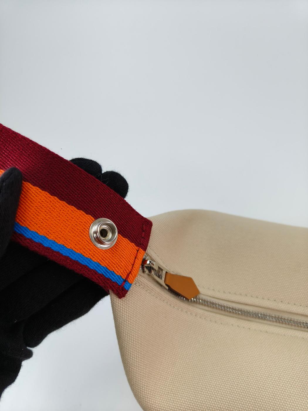 HERMES エルメス ブリッドアブラック ハンドバッグ ポーチ ベージュ 管理番号：10996