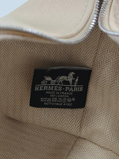 HERMES エルメス ブリッドアブラック ハンドバッグ ポーチ ベージュ 管理番号：10996