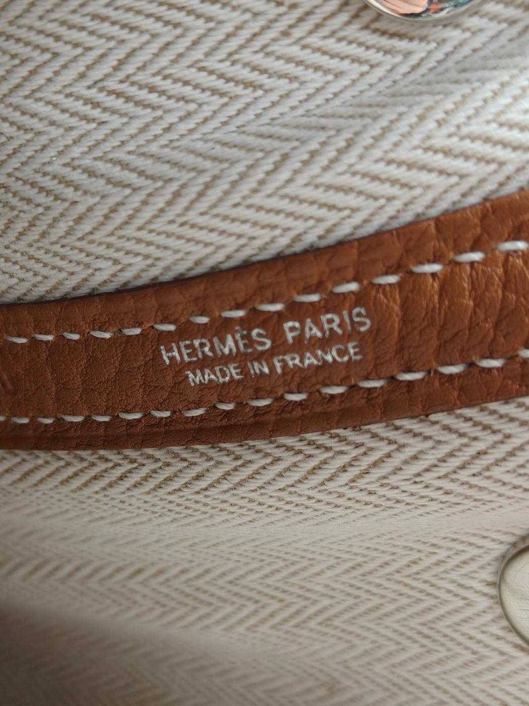 HERMES エルメス ガーデンパーティ30 TPM トートバッグ ブラウン 管理番号：11039