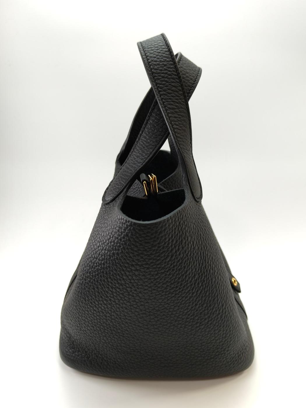 HERMES エルメス ピコタンロックPM ハンドバッグ K刻印 ブラック 管理番号：11040