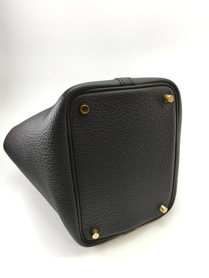 HERMES エルメス ピコタンロックPM ハンドバッグ K刻印 ブラック 管理番号：11040