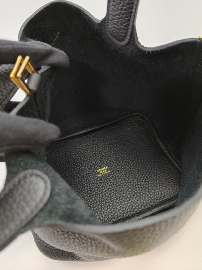 HERMES エルメス ピコタンロックPM ハンドバッグ K刻印 ブラック 管理番号：11040