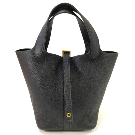 HERMES エルメス ピコタンロックPM ハンドバッグ ネイビー 管理番号：11069