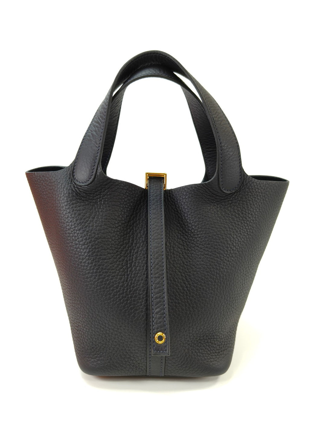HERMES エルメス ピコタンロックPM ハンドバッグ ネイビー 管理番号：11069