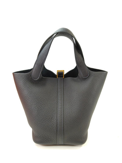 HERMES エルメス ピコタンロックPM ハンドバッグ ネイビー 管理番号：11069