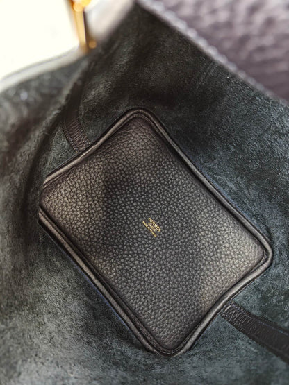 HERMES エルメス ピコタンロックPM ハンドバッグ ネイビー 管理番号：11069