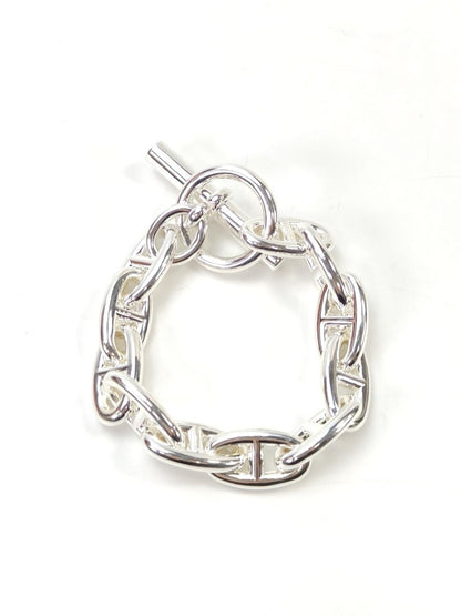 HERMES 爱马仕 Chaine d'Ancre 船锚链 GM 11扣 手链 银色 商品编号：11079