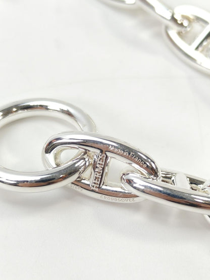 HERMES 爱马仕 Chaine d'Ancre 船锚链 GM 11扣 手链 银色 商品编号：11079