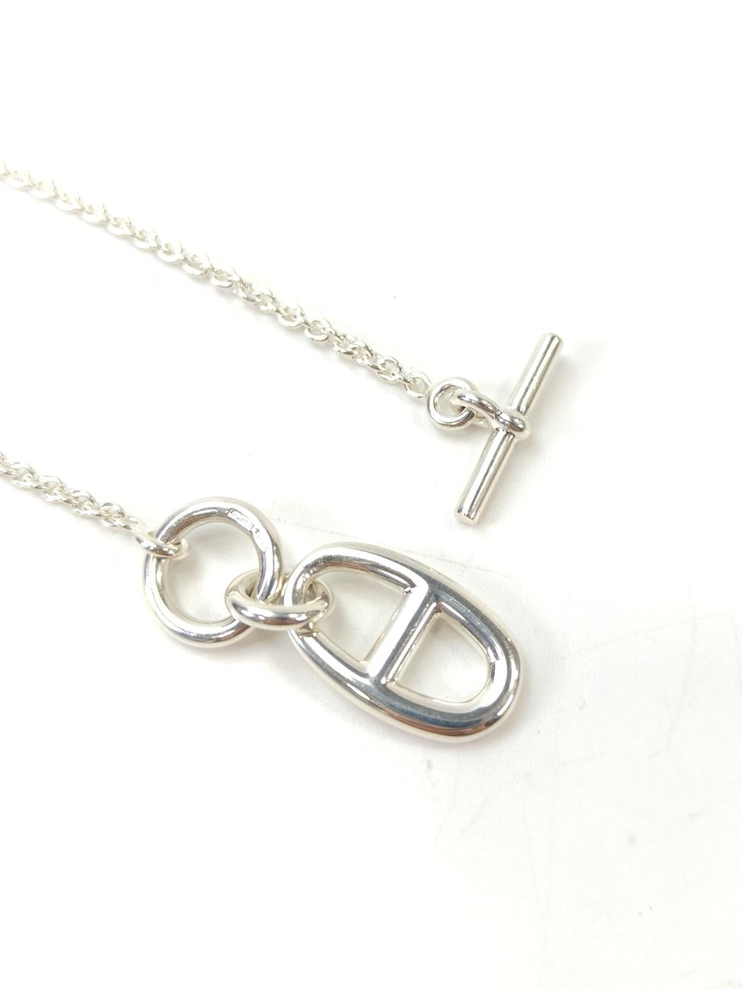 HERMES 爱马仕 Chaine d'Ancre Amulette 项链 银色 商品编号：11103
