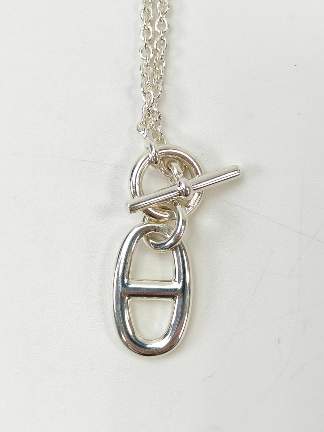 HERMES 爱马仕 Chaine d'Ancre Amulette 项链 银色 商品编号：11103