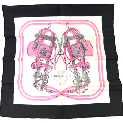 HERMES エルメス カレ45 Brides de Gala シルク スカーフ ピンク 管理番号：11119