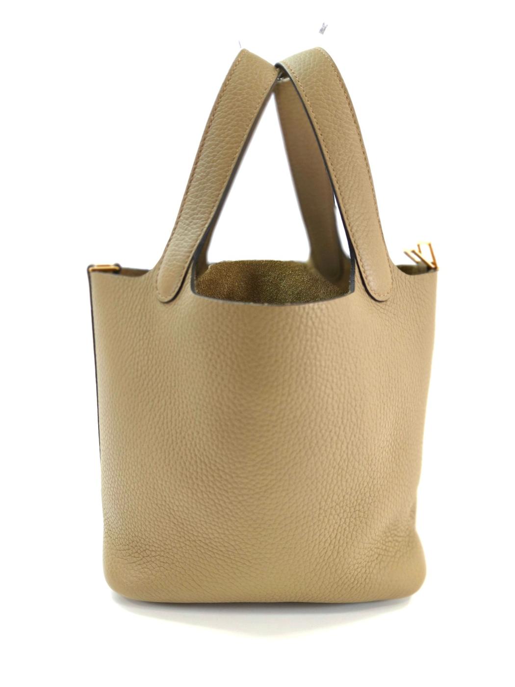 HERMES エルメス ピコタンロックPM ハンドバッグ W刻印 ベージュ 管理番号：11136