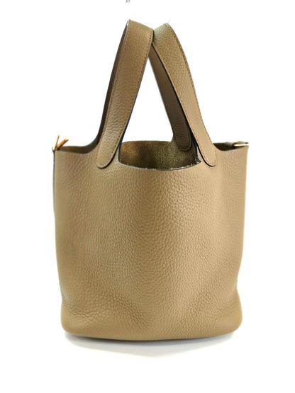 HERMES エルメス ピコタンロックPM ハンドバッグ W刻印 ベージュ 管理番号：11136