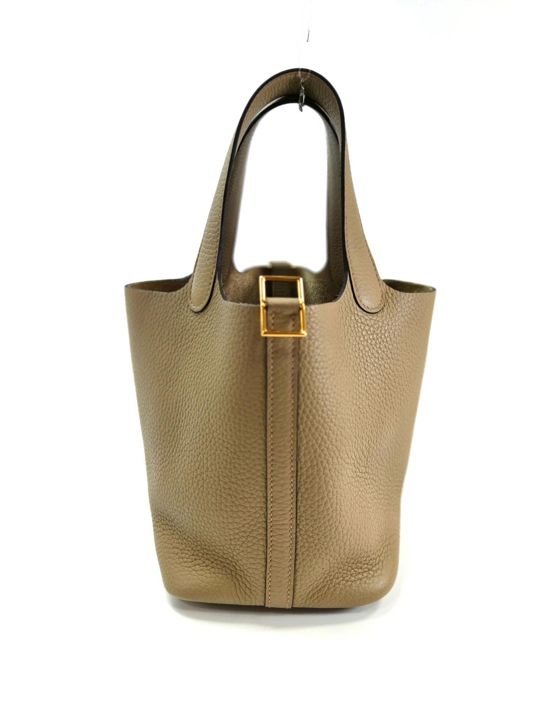 HERMES エルメス ピコタンロックPM ハンドバッグ W刻印 ベージュ 管理番号：11136