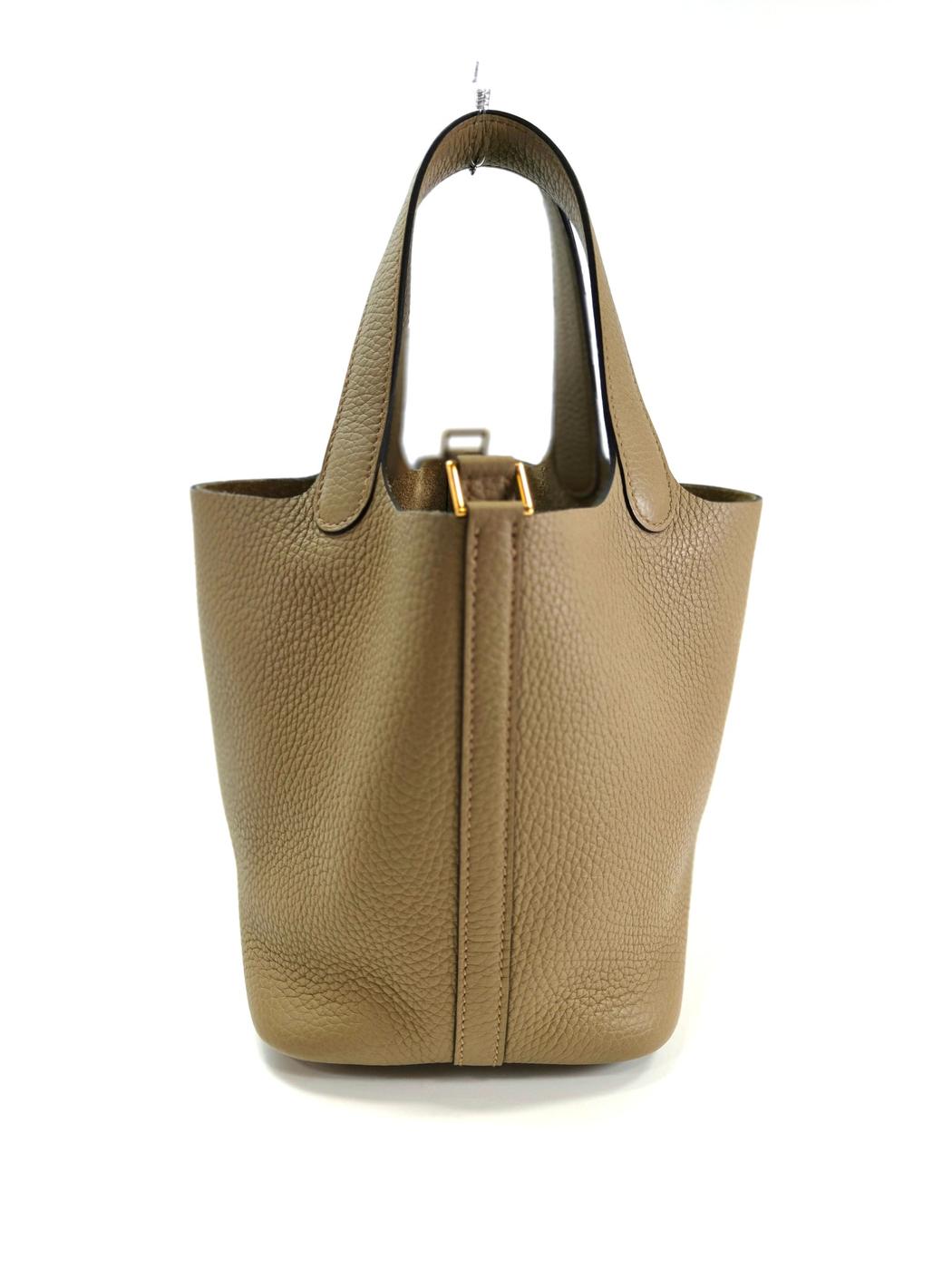 HERMES エルメス ピコタンロックPM ハンドバッグ W刻印 ベージュ 管理番号：11136