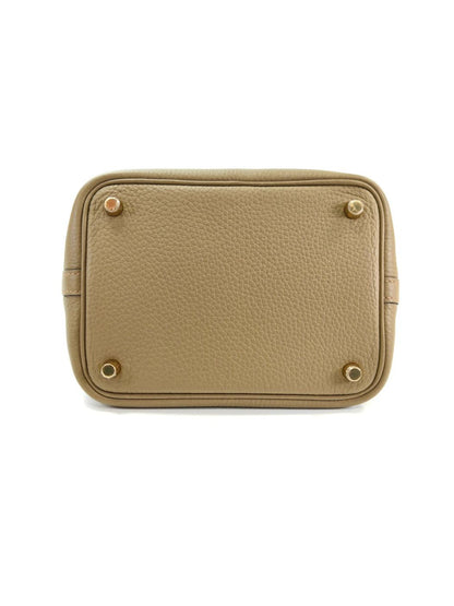 HERMES エルメス ピコタンロックPM ハンドバッグ W刻印 ベージュ 管理番号：11136