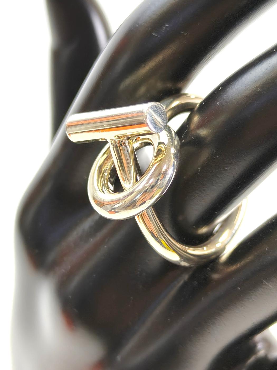 HERMES エルメス エシャペ リング 指輪 シルバー 59サイズ 管理番号：11142