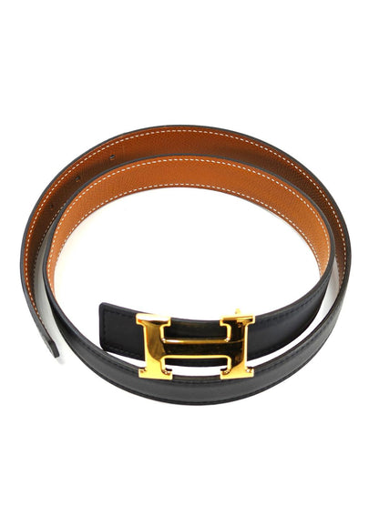 HERMES エルメス コンスタンス Hベルト ブラック×ブラウン 75サイズ 管理番号：11147