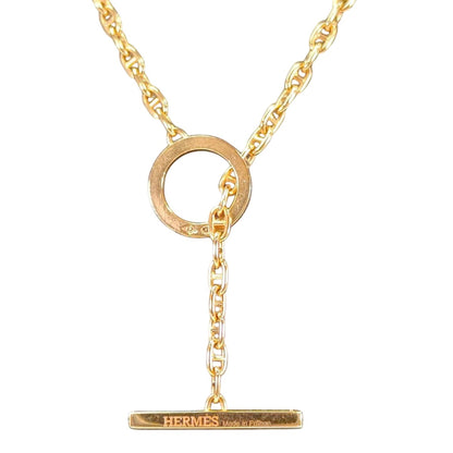 HERMES エルメス シェーヌダンクル ネックレス ピンクゴールド 管理番号：11148