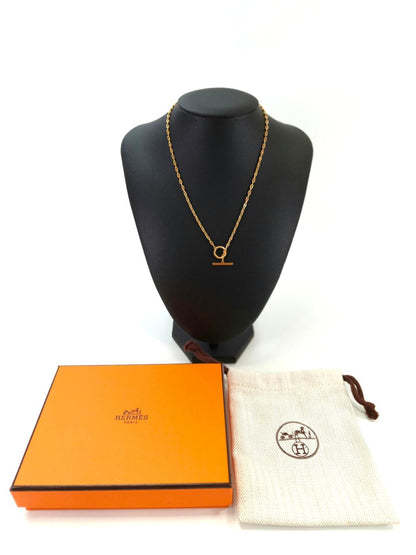 HERMES エルメス シェーヌダンクル ネックレス ピンクゴールド 管理番号：11148
