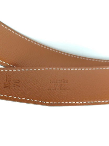 HERMES エルメス コンスタンス Hベルト ブラック×ブラウン 70サイズ 管理番号：11158