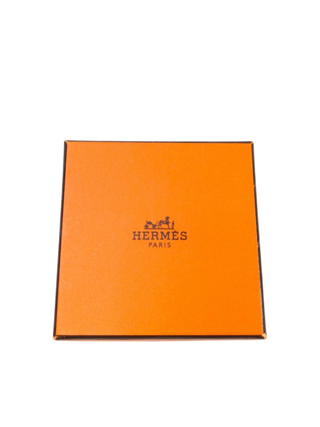 HERMES エルメス カージュドアッシュ Hキューブ ネックレス ゴールド×ブラック 管理番号：11159