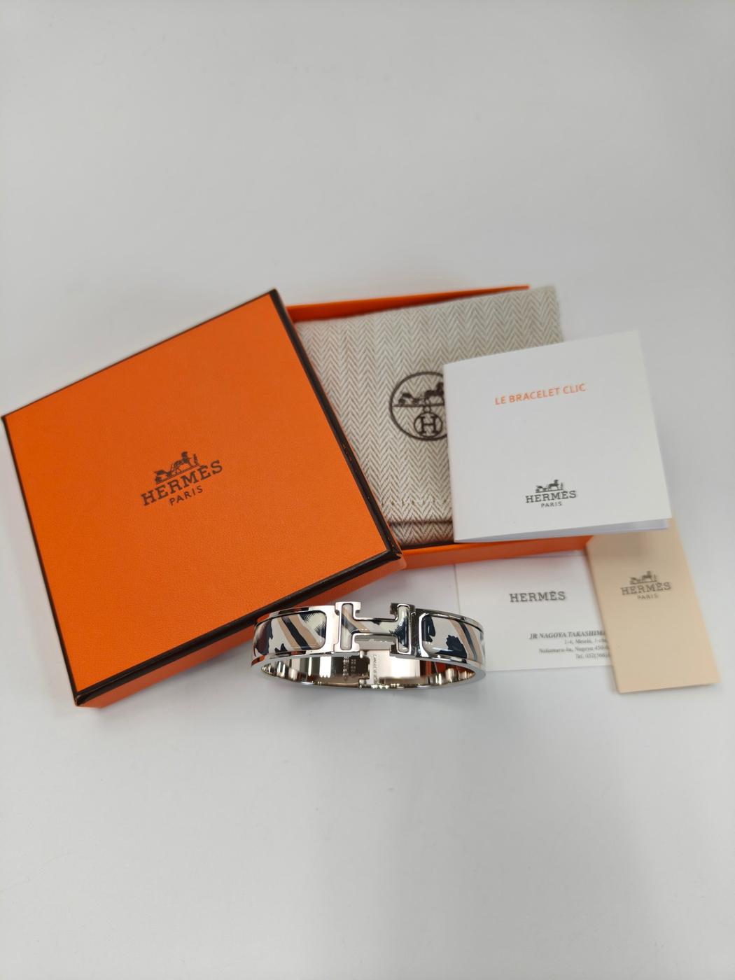 HERMES エルメス クリックH PM ブレスレット リュミエール シルバー 管理番号：11173
