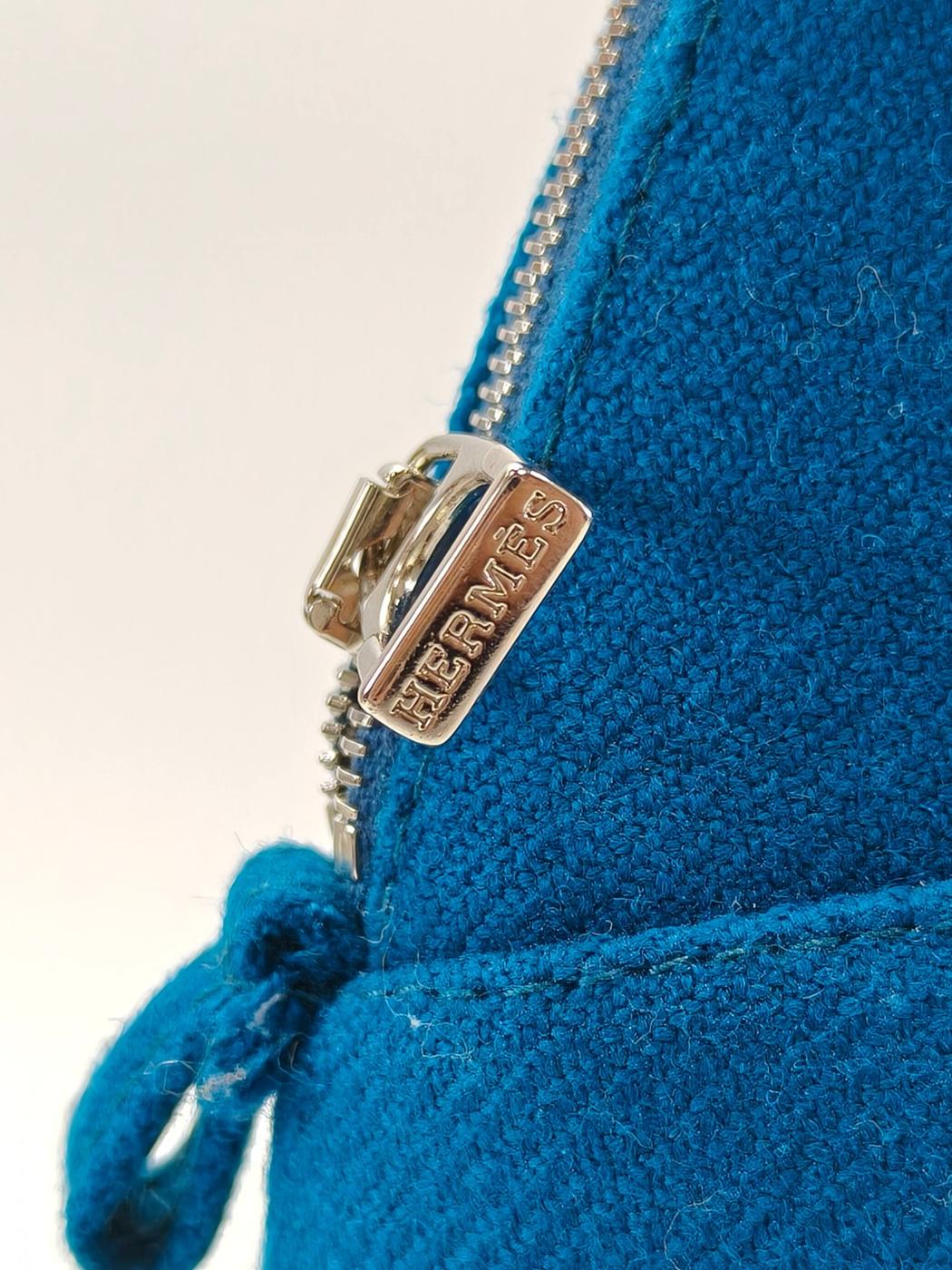 HERMES エルメス ボリード ポーチ アニモー・ナッテ ブルー 管理番号：11195