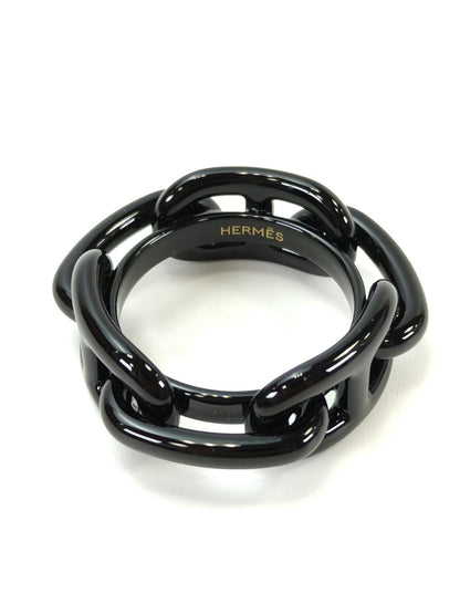 HERMES エルメス シェーヌダンクル スカーフリング ブラック 管理番号：11215