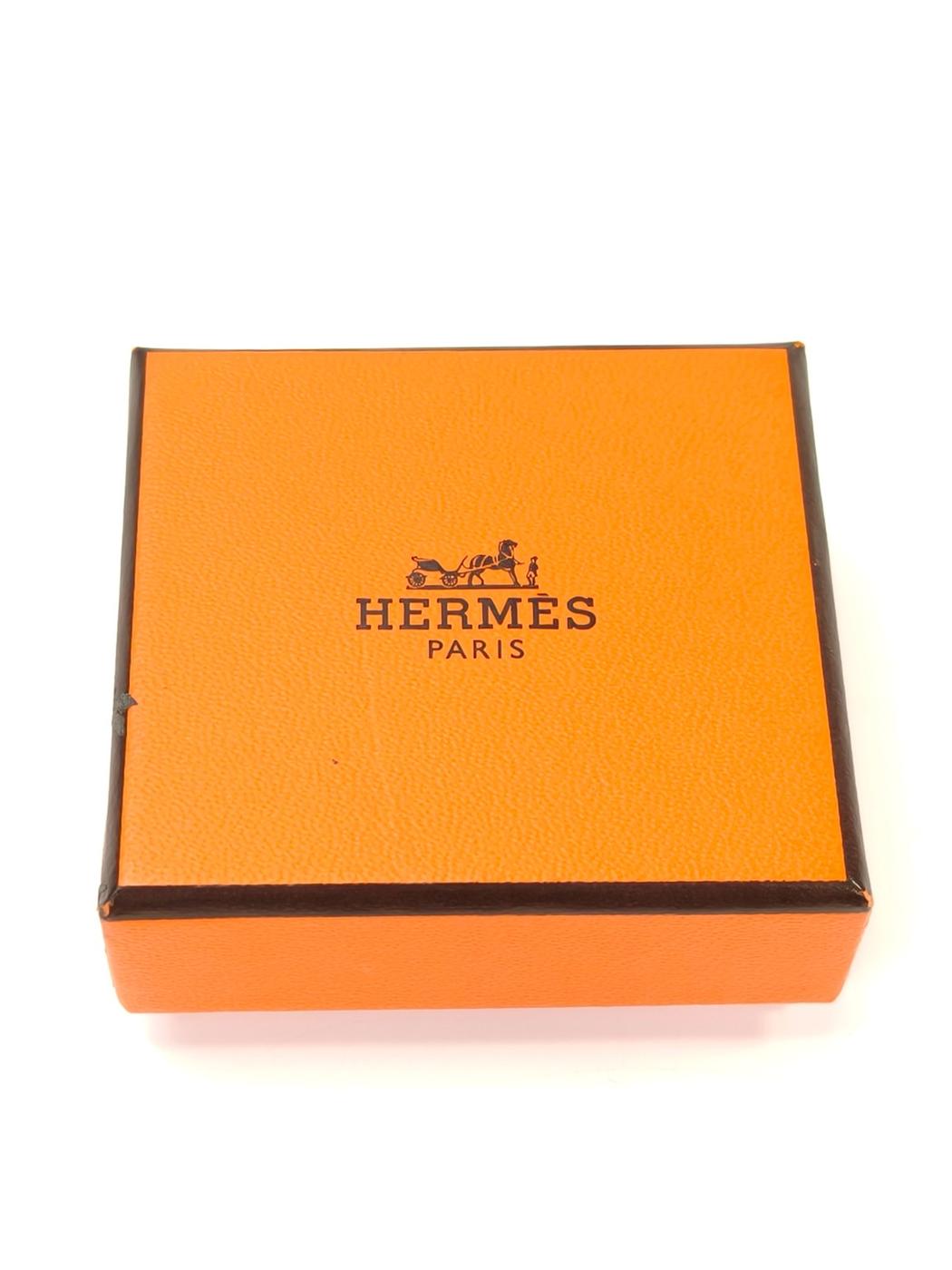 HERMES エルメス シェーヌダンクル スカーフリング ブラック 管理番号：11215