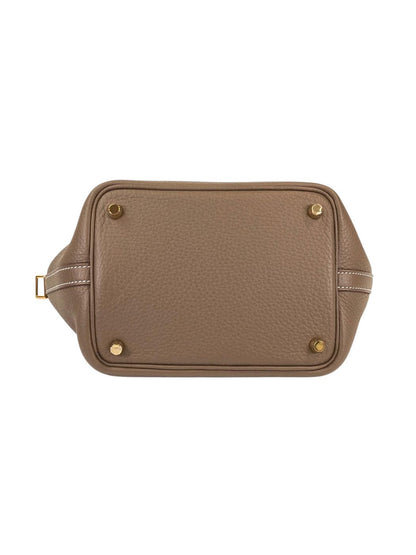 HERMES エルメス ピコタンロックPM 18 ハンドバッグ グレー ゴールド金具 管理番号：11233