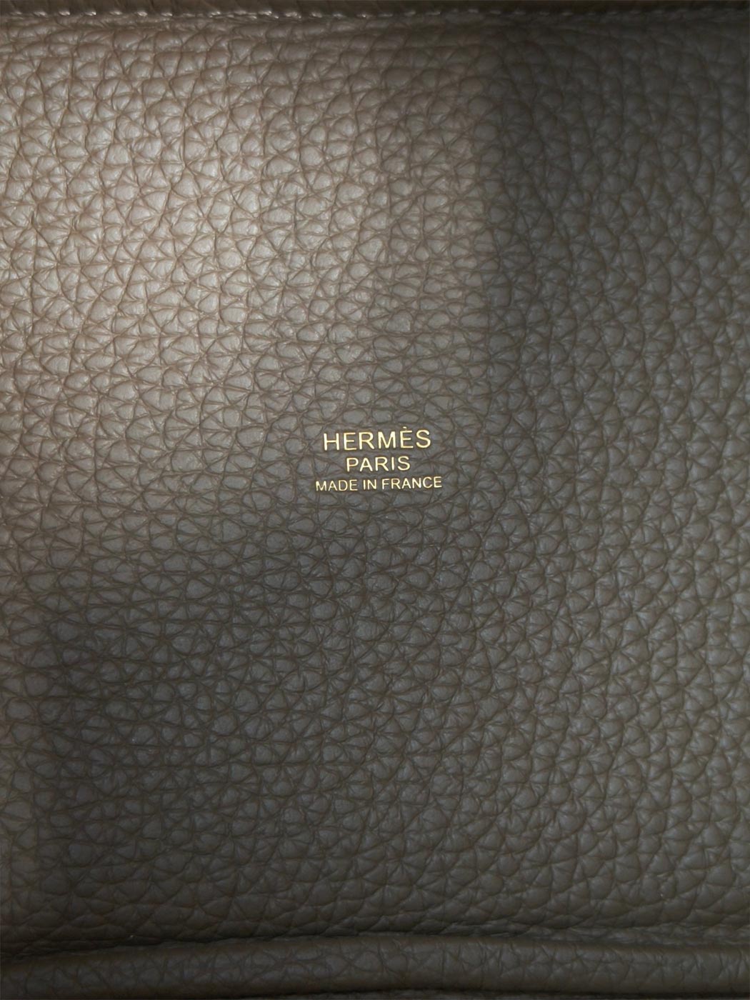 HERMES エルメス ピコタンロックPM ハンドバッグ グレー B刻印 2023年 ゴールド金具 管理番号：11233