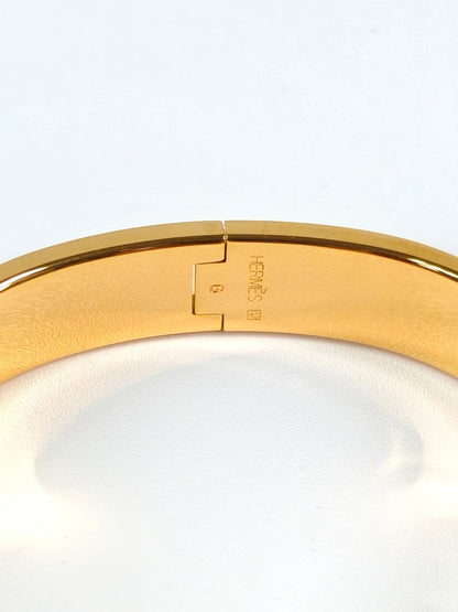 HERMES エルメス クリックH バングル ゴールド×ブラック 管理番号：11250