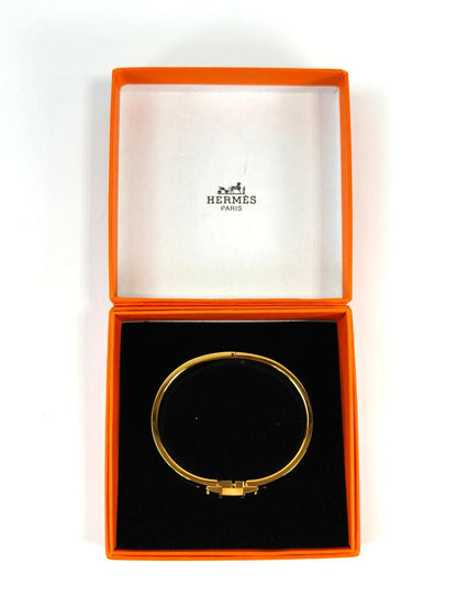 HERMES エルメス クリックH バングル ゴールド×ブラック 管理番号：11250