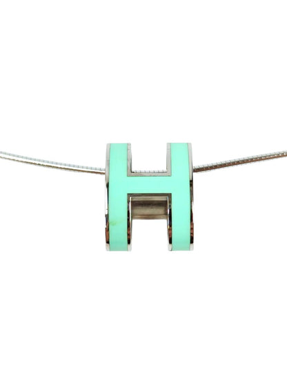 HERMES エルメス ポップアッシュ Hネックレス ライトブルー 管理番号：11303