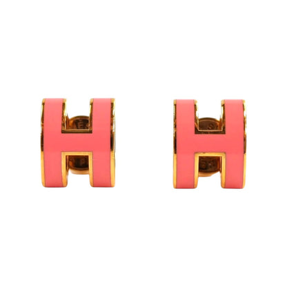 HERMES エルメス ポップH ピアス ピンク 管理番号：11317