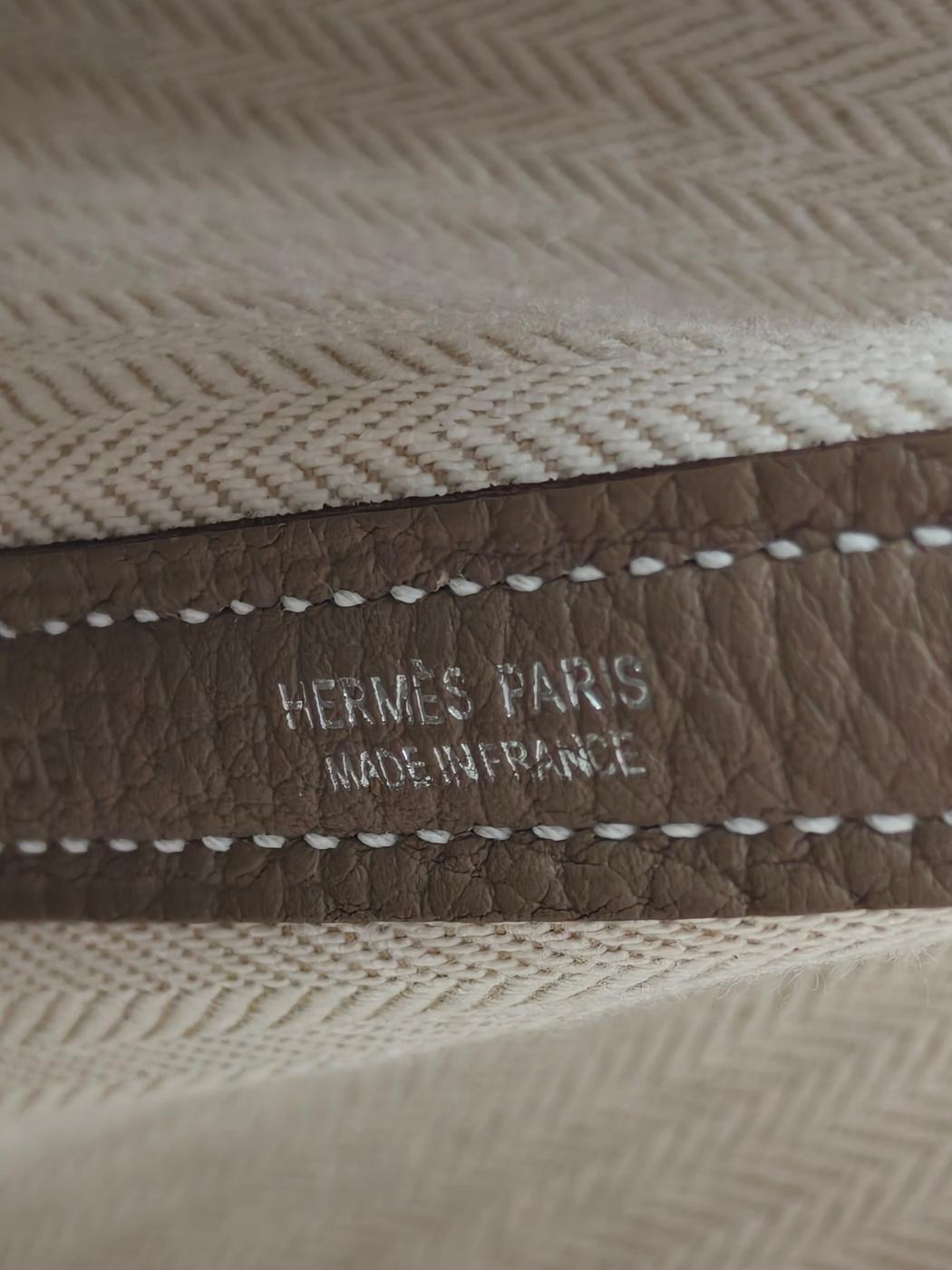 HERMES エルメス ガーデンパーティTPM トートバッグ エトゥープ グレー 管理番号：11352