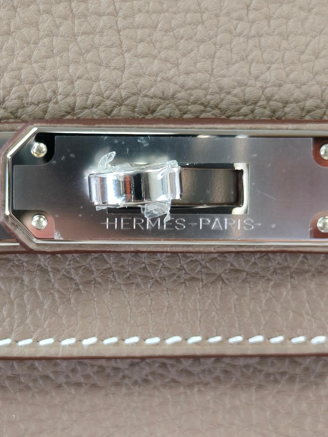 HERMES エルメス バーキン 30 シルバー金具 K刻印 トートバッグ エトゥープ グレー 管理番号：11385
