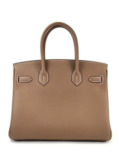 HERMES エルメス バーキン 30 シルバー金具 K刻印 トートバッグ エトゥープ グレー 管理番号：11385