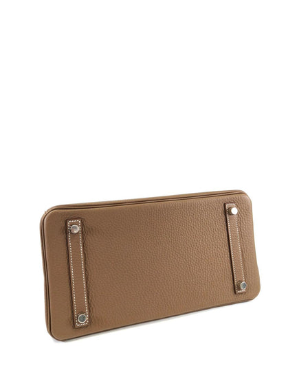 HERMES エルメス バーキン 30 シルバー金具 K刻印 トートバッグ エトゥープ グレー 管理番号：11385
