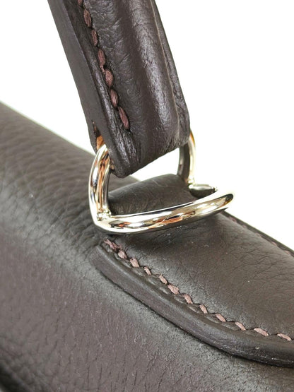 HERMES エルメス ケリー28 SV金具 K刻 ハンドバッグ ショルダーバッグ 2way グレー 管理番号：11386