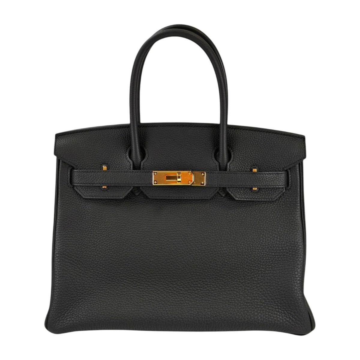 HERMES エルメス バーキン 30 金具 Y刻印 トートバッグ ブラック 管理番号：11396