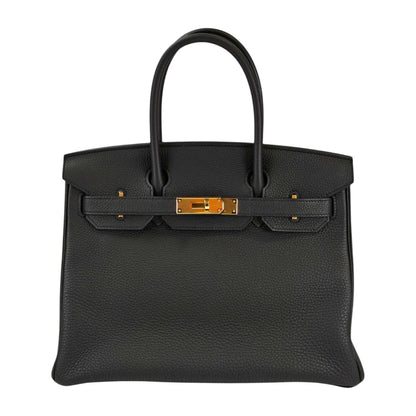 HERMES エルメス バーキン 30 金具 Y刻印 トートバッグ ブラック 管理番号：11396