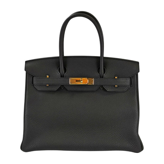 HERMES エルメス バーキン 30 金具 Y刻印 トートバッグ ブラック 管理番号：11396