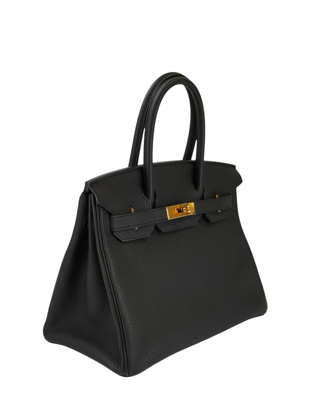 HERMES エルメス バーキン 30 金具 Y刻印 トートバッグ ブラック 管理番号：11396