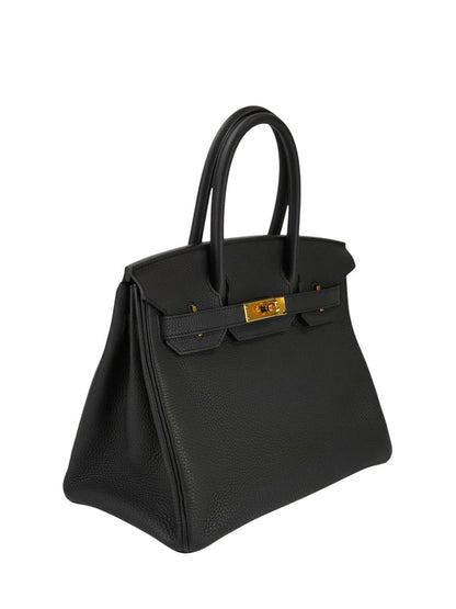 HERMES エルメス バーキン 30 金具 Y刻印 トートバッグ ブラック 管理番号：11396