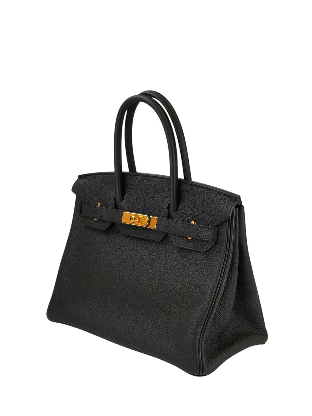 HERMES エルメス バーキン 30 金具 Y刻印 トートバッグ ブラック 管理番号：11396