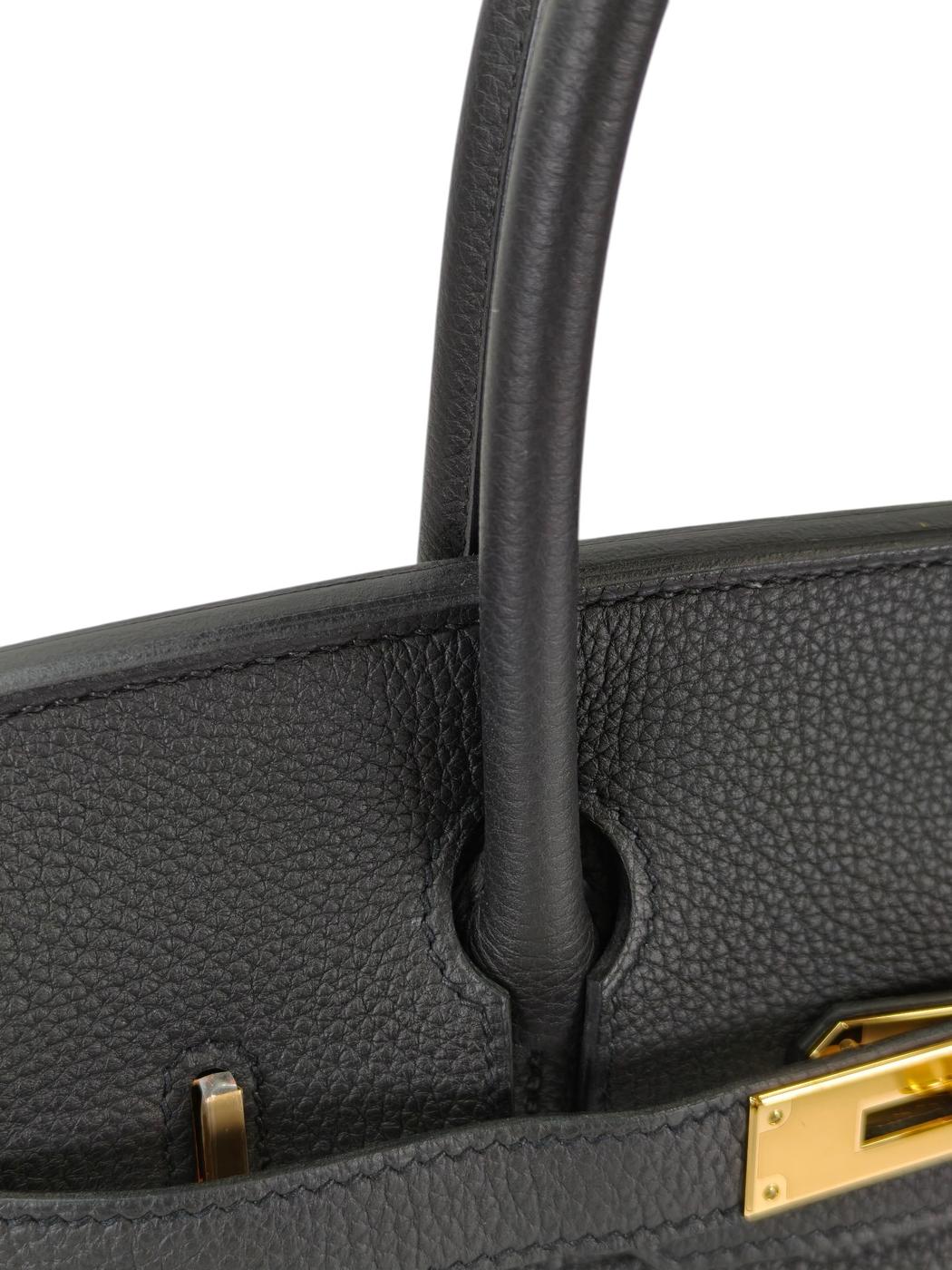 HERMES エルメス バーキン 30 金具 Y刻印 トートバッグ ブラック 管理番号：11396