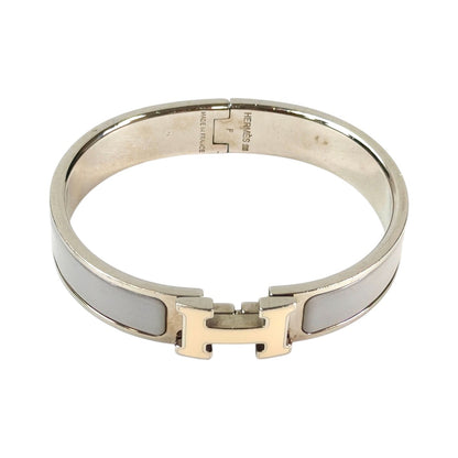 HERMES エルメス クリックH ブレスレット ホワイト×グレー 管理番号：11410